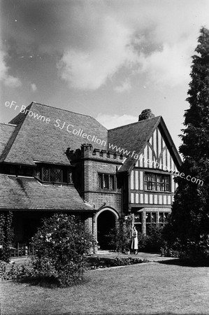 ST OLAVE'S S.FRONT  & SUNKEN GARDEN WITH MRS TAYLOR FROM TENNIS COURT